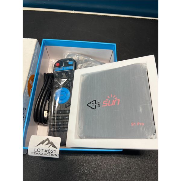 Lot of 1 Sun S1 Pro Android TV Box