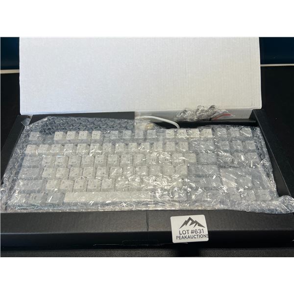 Lot of 1 ABKO K935P Hacker V2 Capacitance Non Contact Switch Keyboard