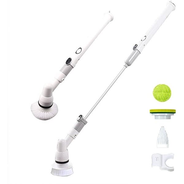 Lot of 1 Electric Cordless/Rechargeable Spin Cleaning Brush w/ Assorted Heads