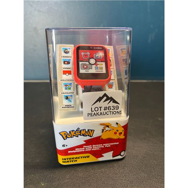 Lot of 1 Pokemon Interactive Touch Screen Kids Watch w/ Camera