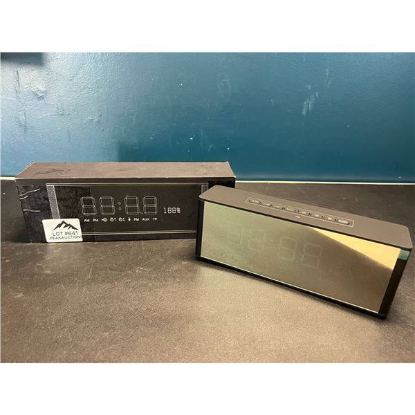 Lot of 1 Alarm Clock/Bluetooth Speaker w/ LED Display
