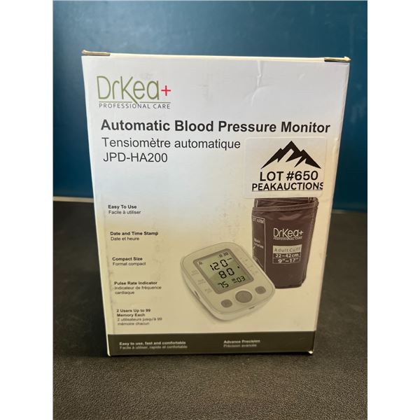 Lot of 1 Automatic Blood Pressure Monitor
