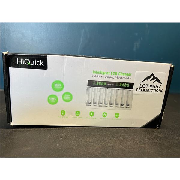 Lot of 1 HiQuick Intelligent LCD Battery Charger