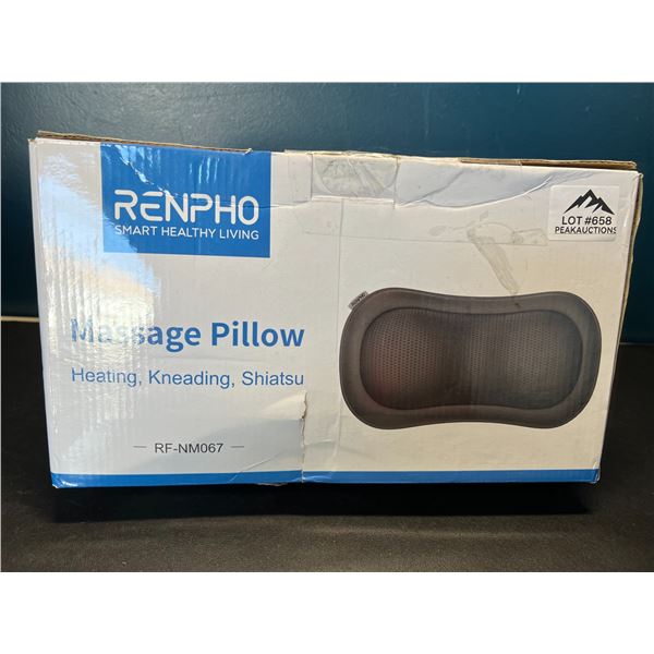 Lot of 1 Renpho Massage Pillow w/ Heat & Kneading