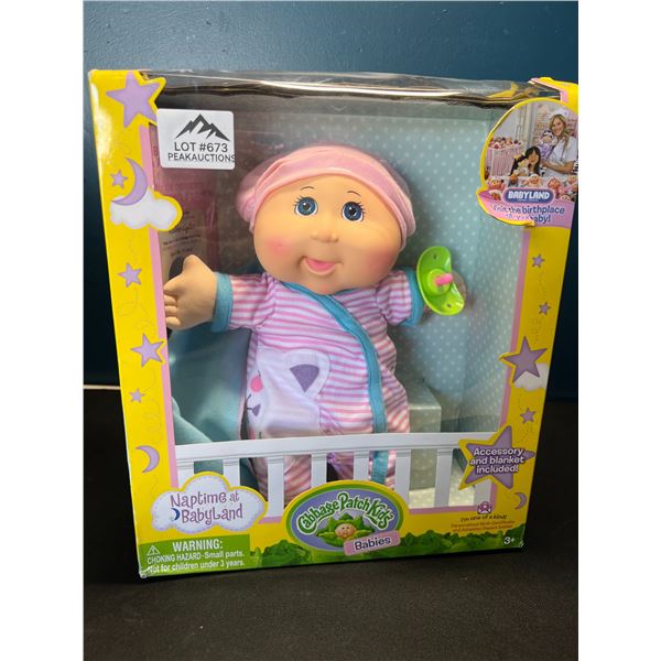 Lot of 1 Cabbage Patch Kids Naptime at Babyland Baby Doll