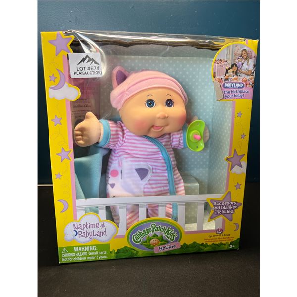 Lot of 1 Cabbage Patch Kids Naptime at Babyland Baby Doll