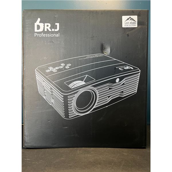Lot of 1 DRJ Professional Projector - 1080P 6800Lumens