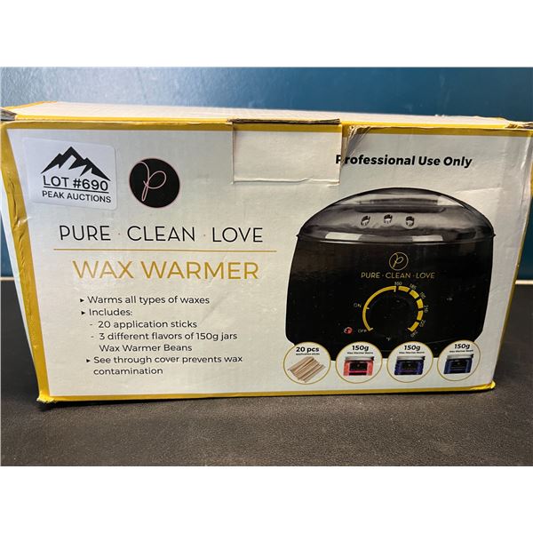 Lot of 1 Wax Warmer/Hair Removal Waxing Kit w/ Wax Beans & Pot - Brand New!