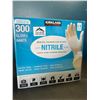 Image 1 : Lot of 1 Box of Kirkland Nitrile Gloves - 300 PCS - Latex Free