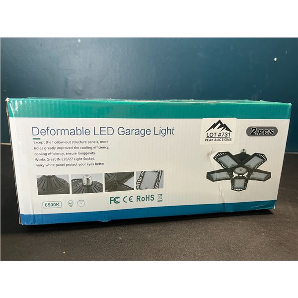 Lot of Deformable LED Garage Lights - 2Pack
