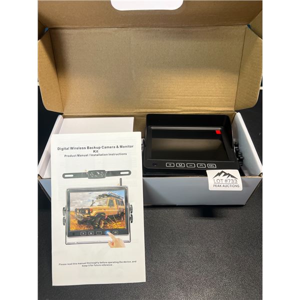 Lot of 1 Digital Wireless Backup Camera & Monitor Kit
