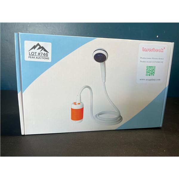 Lot of 1 Portable Camping/Travel/Pet Washing Shower - Rechargeable Portable Electric Shower