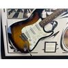 Image 2 : Lot of 1 The Beatles Collectible 1 of 1 Etched Signature Guitar Framed Multi-Instrument Display