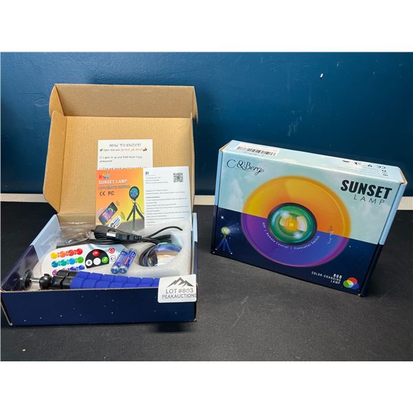 Lot of 2 Sunset Projection Lamps