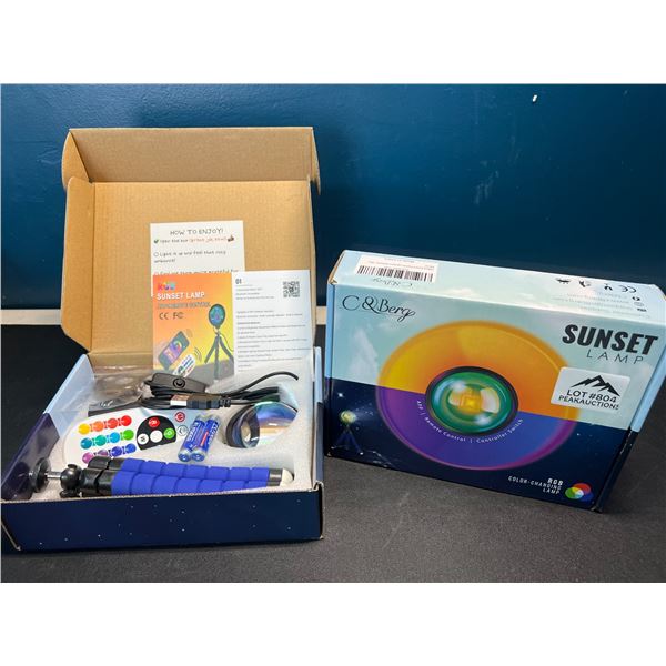 Lot of 2 Sunset Projection Lamps