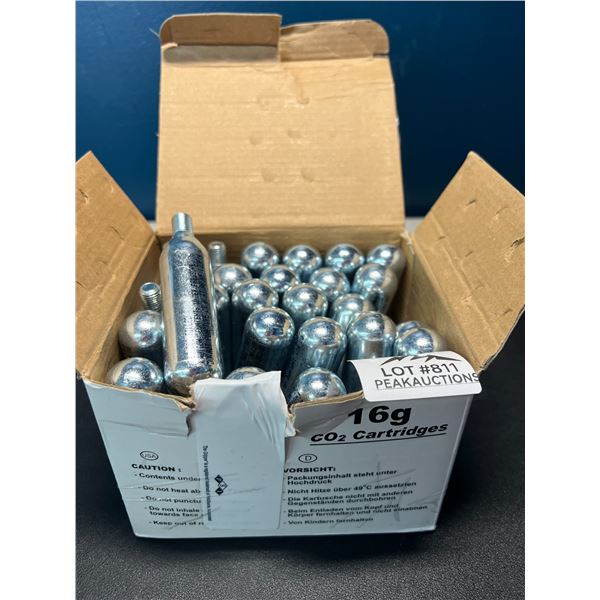 Lot of 1 Box of CO2 Cartridges - 16g each - 30 Cartridges Total!