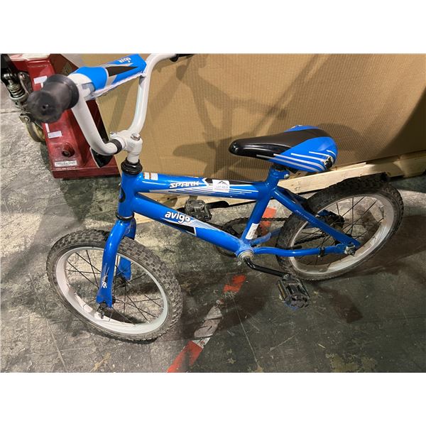 Lot of 1 Spark Avigo Kids Bicycle - Used