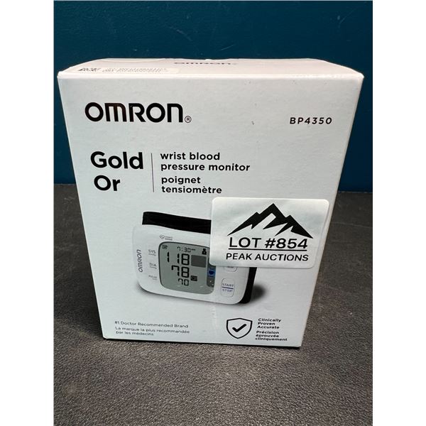 Lot of 1 Omron Gold Wrist Blood Pressure Monitor