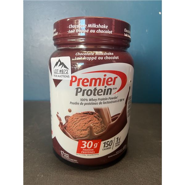 Lot of 1 Tub of Premier Protein Whey Powder - Chocolate Milkshake - 697g