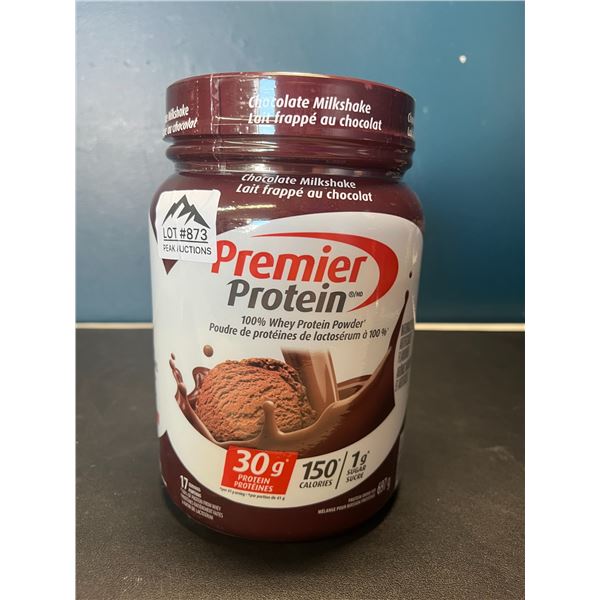 Lot of 1 Tub of Premier Protein Whey Powder - Chocolate Milkshake - 697g