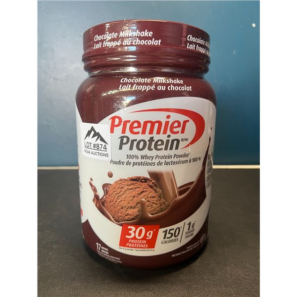 Lot of 1 Tub of Premier Protein Whey Powder - Chocolate Milkshake - 697g
