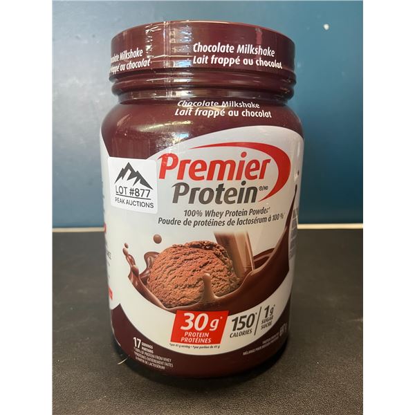 Lot of 1 Tub of Premier Protein Whey Powder - Chocolate Milkshake - 697g