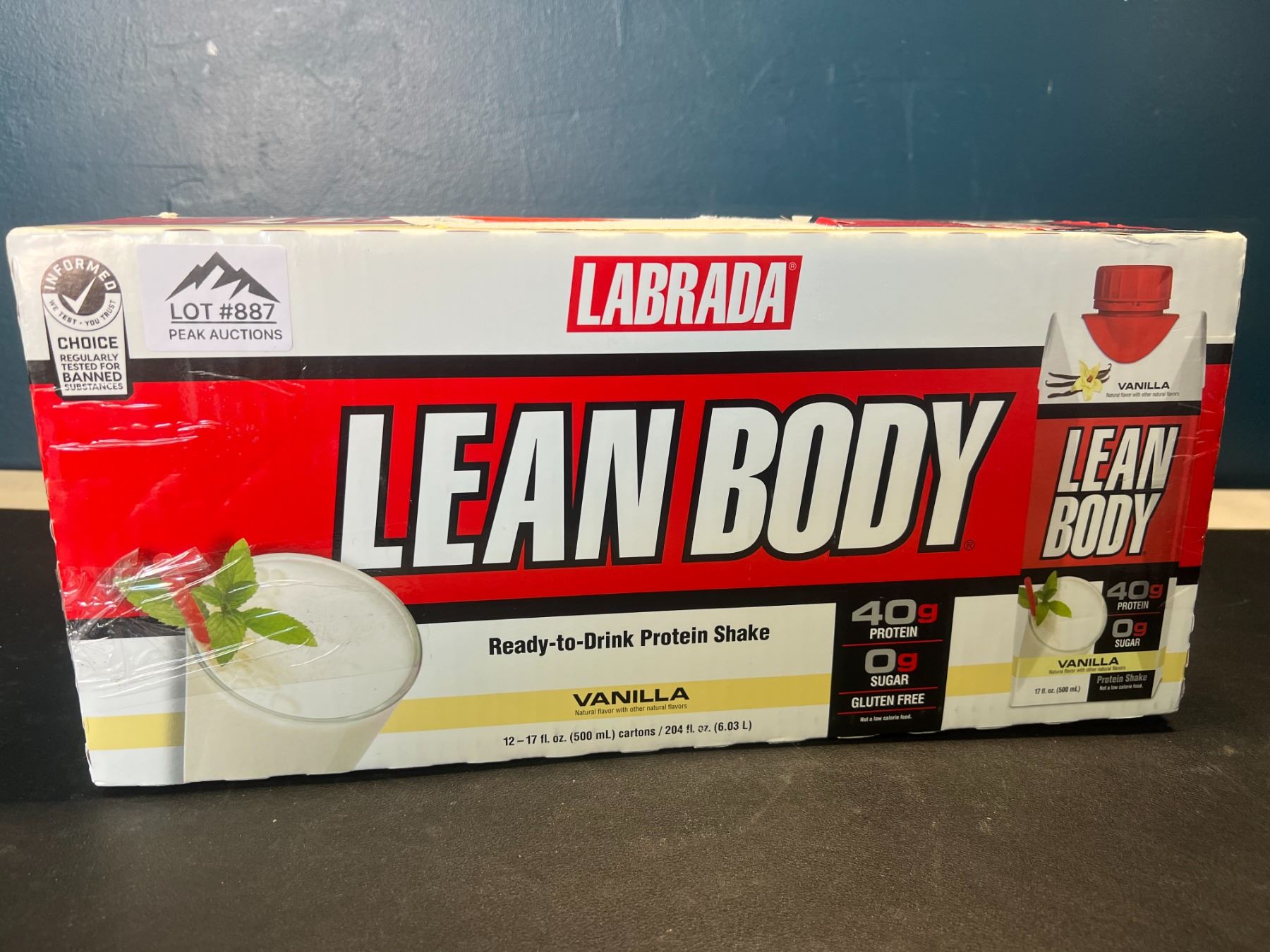 Lot of 1 Case of Labrada Lean Body Ready-To-Drink Vanilla Protein ...