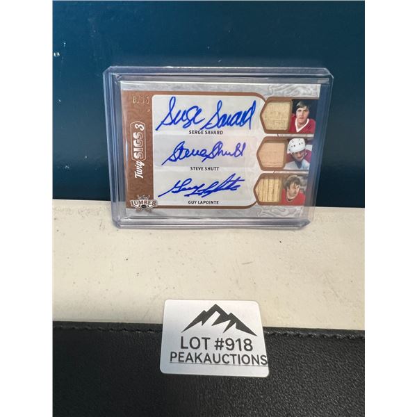 Lot of 1 2022 Leaf Lumber Twig Sigs 3 Authentic Hockey Card (8/15)