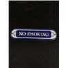 Image 1 : Vintage Porcelain "No Smoking" Sign. Approx. 10" x 2 3/4"