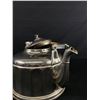 Image 2 : Vintage Farmhouse Chrome Plated Water Kettle w/Wooden Handle - Approx. 12"W x 10"H