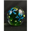 Image 1 : Beautiful Signed Santiago Blown Glass Paperweight - Approx. 4"