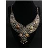 Image 1 : Vintage Silver w/Natural Stones Necklace