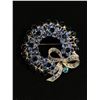 Image 1 : Pretty Vintage Rhinestone Wreath & Bow Brooch