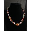 Image 1 : Vintage Pretty Italian Millefiori Venetian Glass Beads Necklace, 16" Length Good Condition, Ends Rec