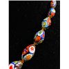 Image 2 : Vintage Pretty Italian Millefiori Venetian Glass Beads Necklace, 16" Length Good Condition, Ends Rec