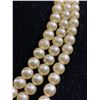 Image 2 : 1950's Three Strands Pearls Necklace w/Original Closure One Side Rhinestones, Otherside Pearl, Origi