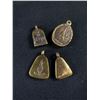 Image 2 : 4 Antique Metal Buddha Pendants