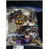 Image 2 : Large Bag of Vintage Jewelry Parts, Beads Rhinestones Etc