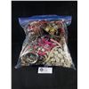 Image 1 : Large Bag of Vintage Broken Jewelry Parts, Beads Rhinestones Etc