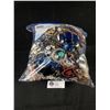 Image 2 : Large Bag of Vintage Broken Jewelry Parts, Beads Rhinestones Etc