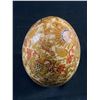 Image 2 : Vintage Hand Painted Satsuma Egg Ornament 6 " In Height. Good Condition. No Cracks or Chips Visible