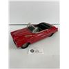 Image 2 : Vintage Red Tin Friction Powered Convertible Car