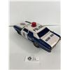 Image 2 : Vintage Battery Powered Tin Police Car. Made In Japan