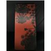 Image 2 : 2 Pictures- Interesting Black Abstract Approx. 24" x 30" & Red/Black Queen Anne's Lace. Approx. 20"