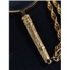 Image 2 : Magnifying Glass Pendant On Necklace Chain. Necklace Marked "Access Craft, NYC" Chain Approx. 30" L