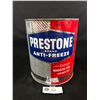 Image 1 : Vintage 1950's Prestone Antifreeze 1 Gallon. Empty