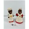 Image 1 : Vintage Black Americana Salt & Pepper Shakers. Made In Japan