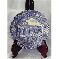 Pr. Blue Transfer Ware, 8" plates