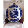 Image 1 : Cobalt Blue & White Porcelain 10 1/2" Bowl