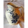 Image 1 : Blue & White Transfer Ware 11" Pitcher